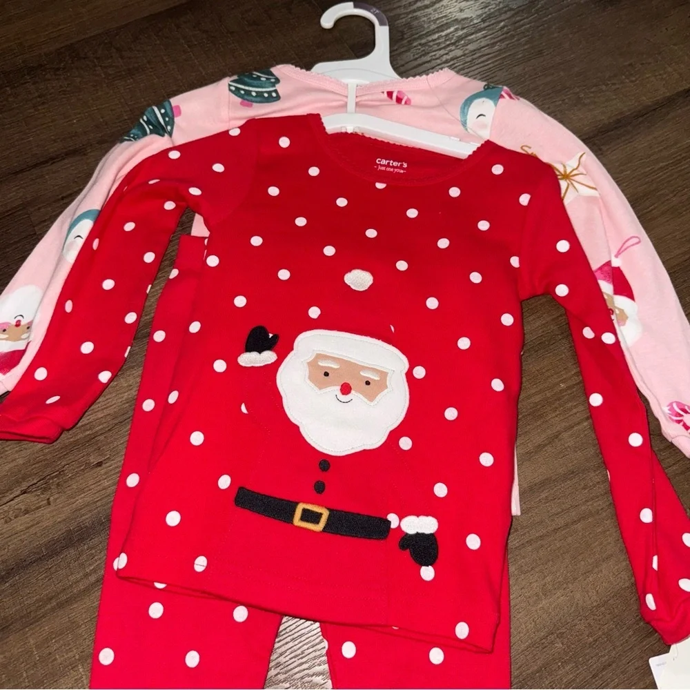 NWT Target Carter’s Just 2T One You Christmas Holiday Pajamas Set